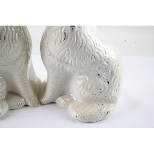 466 - Pair Of Porcelain Staffordshire Spaniels x 2 575113