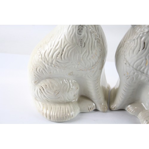 466 - Pair Of Porcelain Staffordshire Spaniels x 2 575113