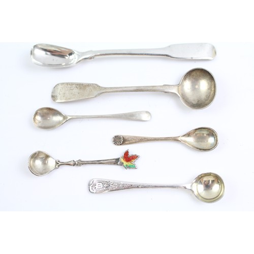 490 - 10 x Antique / Vintage .925 Sterling Silver Codiment Spoons Inc Victorian (64g) 657418