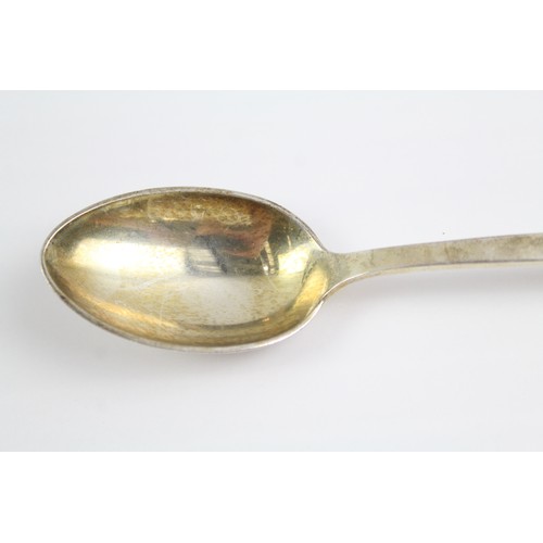 494 - Vintage Denmark .925 Sterling Silver Enamel Detailed Commemorative Spoon 40g 2331211