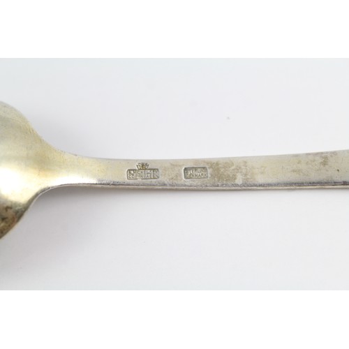 494 - Vintage Denmark .925 Sterling Silver Enamel Detailed Commemorative Spoon 40g 2331211