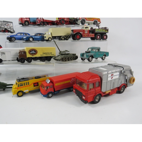 1083 - Selection of playworn diecast vehicles by Corgi, Dinky, Lesney, Lledo etc.