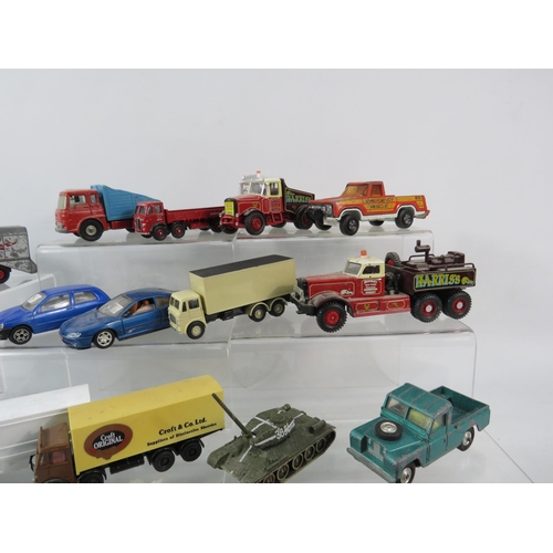 1083 - Selection of playworn diecast vehicles by Corgi, Dinky, Lesney, Lledo etc.