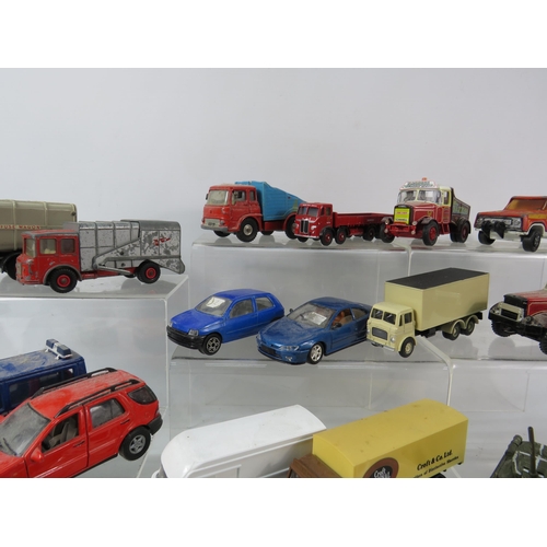 1083 - Selection of playworn diecast vehicles by Corgi, Dinky, Lesney, Lledo etc.