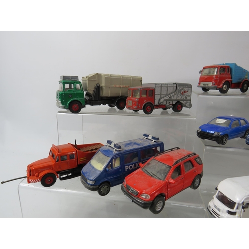 1083 - Selection of playworn diecast vehicles by Corgi, Dinky, Lesney, Lledo etc.