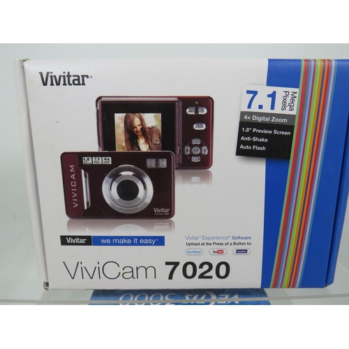 290 - Vivitar, Vivicam 7020  7.1MP Digital Camera plus a Minolta Vetctis 3000 Digital Camera. Both come wi... 