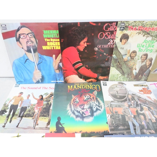 302 - Fifteen Vinyl Rock and Pop LP' Albums by various artists to include, Gilbert O Sulivan, Boney M, Fil... 