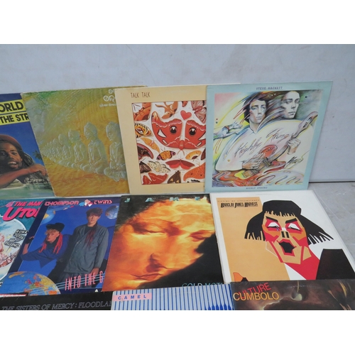 308 - Fifteen Vinyl Rock and Pop LP' Albums by various artists to include, Frank Zappa, thompson Twins,  J... 