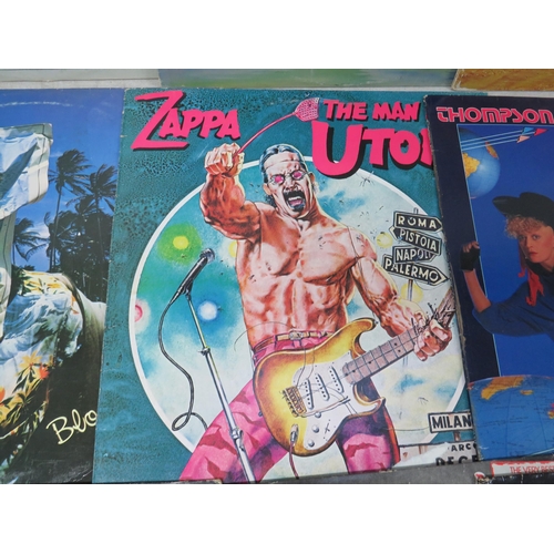 308 - Fifteen Vinyl Rock and Pop LP' Albums by various artists to include, Frank Zappa, thompson Twins,  J... 