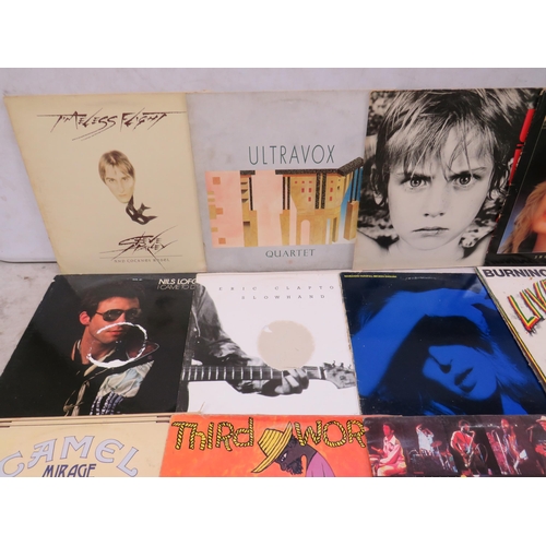 314 - Fifteen Vinyl Rock and Pop LP' Albums by various artists to include, U2, Ultravox, Steve Harley, Ste... 