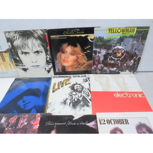 314 - Fifteen Vinyl Rock and Pop LP' Albums by various artists to include, U2, Ultravox, Steve Harley, Ste... 