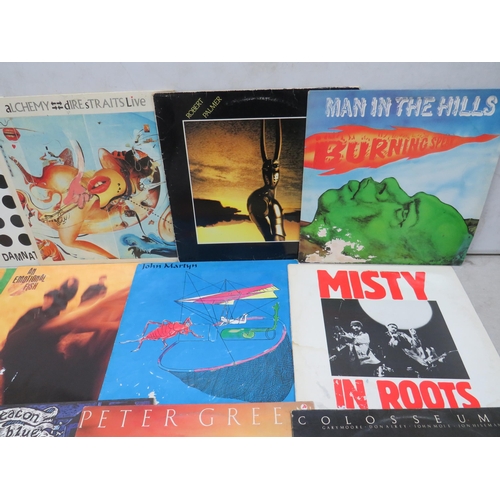 315 - Fifteen Vinyl Rock and Pop LP' Albums by various artists to include, Dire Straights, USM, Peter Gree... 