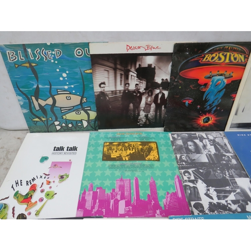 316 - Fifteen Vinyl Rock and Pop LP' Albums by various artists to include, Bob Marley, Deacon Blue, Talk T... 