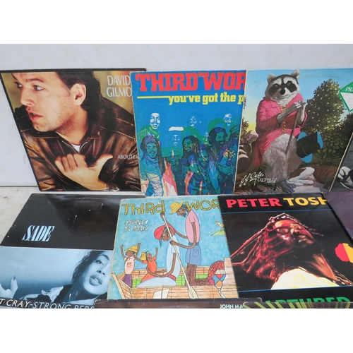 319 - Fifteen Vinyl Rock and Pop LP' Albums by various artists to include, Sade, Barker James Harvest, Ian... 