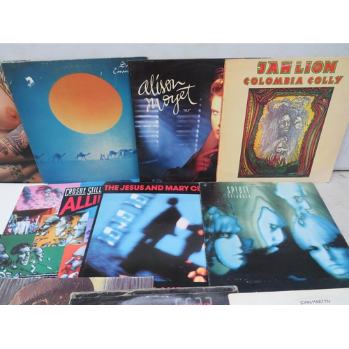 320 - Fifteen Vinyl Rock and Pop LP' Albums by various artists to include, Seal, Supertramp, Jesus & Mary,... 