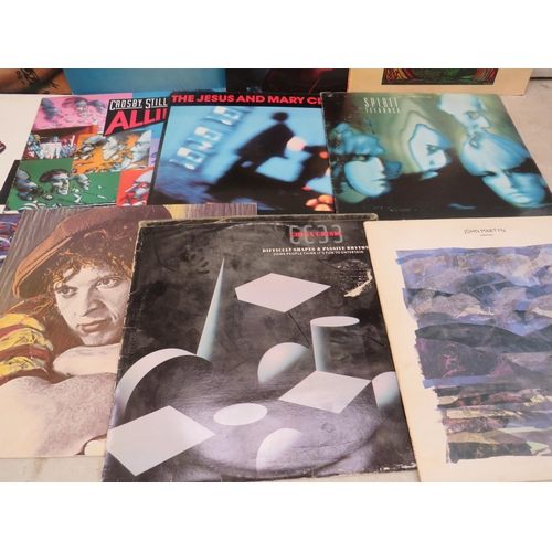 320 - Fifteen Vinyl Rock and Pop LP' Albums by various artists to include, Seal, Supertramp, Jesus & Mary,... 