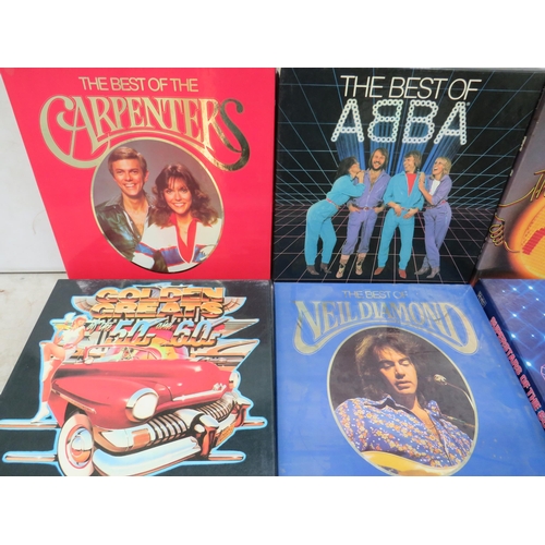 324 - Six Multi Record Boxed Sets by, Carpenters, Hits of 70's etc, see photos