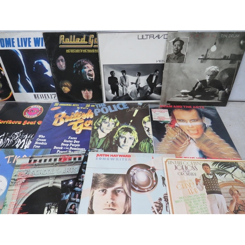 334 - Approx 30+ Vinyl LP's to include Japan, Stones, Adam & Ants, Deep Purple, etc, see photos