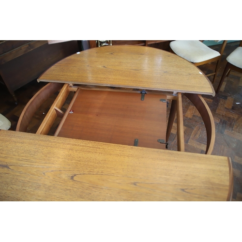 929 - Mid 20th Century G-Plan Fresco Extending Table with matching chairs H:29 x W:66 (extended) D:36ll in... 