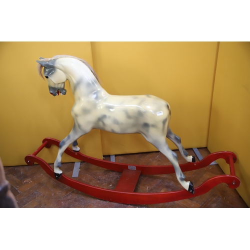 940 - Rocking Horse made by Haddon Rockers of Wallingford. In good condition and almost complete but is mi... 