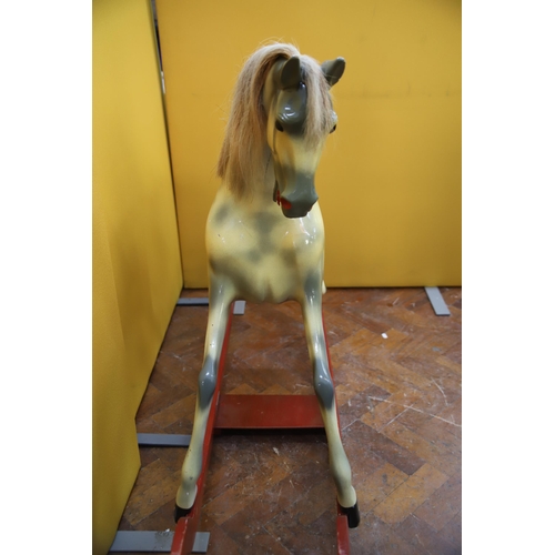 940 - Rocking Horse made by Haddon Rockers of Wallingford. In good condition and almost complete but is mi... 