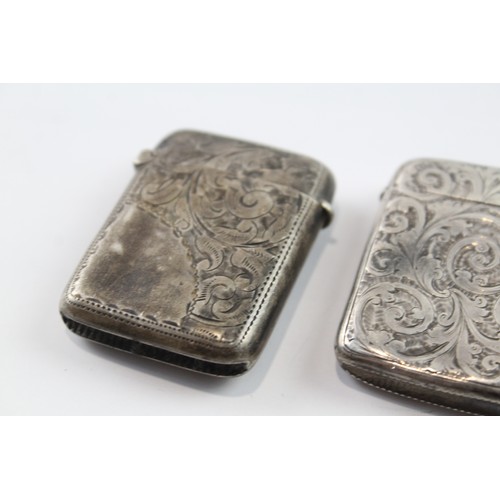 523 - 3 x Antique .925 Sterling Silver Vesta / Match Cases 57g 2331328