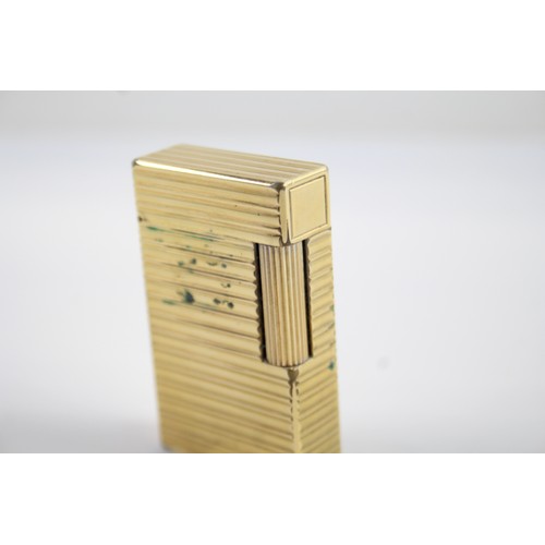 535 - St Dupont Gold Plated Pocket Lighter FOR REPAIR / CLEANUP 457529