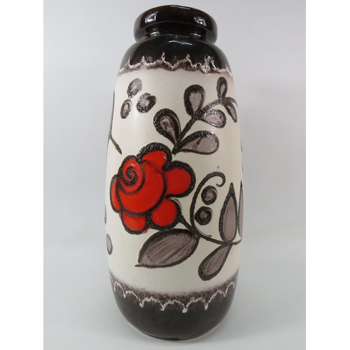 548 - West German Scheurich fat lava floor vase, 18.5