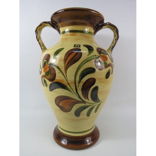 550 - Large twin handle West German floor vase by Jasba, 19