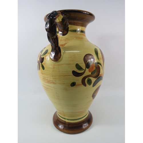 550 - Large twin handle West German floor vase by Jasba, 19