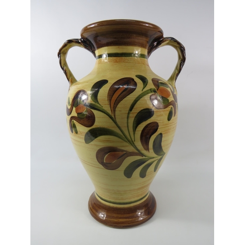 550 - Large twin handle West German floor vase by Jasba, 19