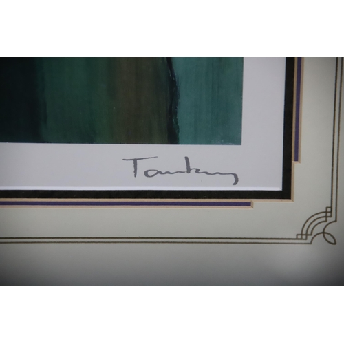 955 - Signed  Serigraph by  Itzchak Tarkey Framed and mounted under Glass. Frame size 29 x 32. Postage is ... 