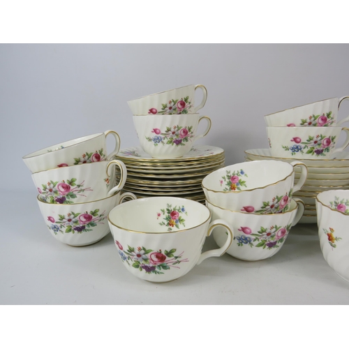 563 - Minton Marlow china tea and coffee cups, side plates, cruet set etc. 58 pieces in total.