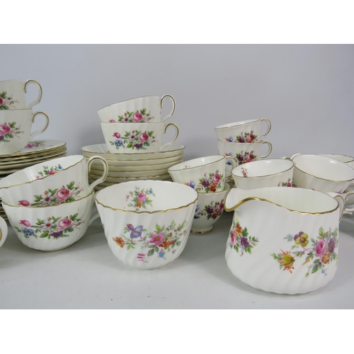 563 - Minton Marlow china tea and coffee cups, side plates, cruet set etc. 58 pieces in total.