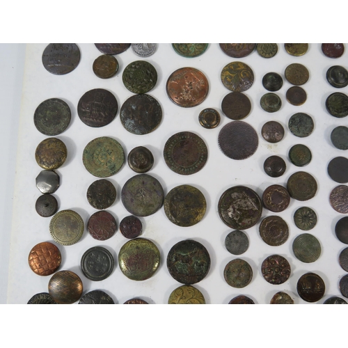 583 - Large Selection of Antique Buttons all metal detecting finds.