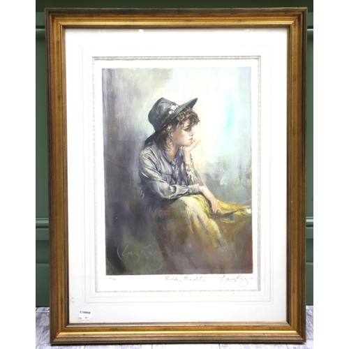 963 - Framed and mounted Limited edition print by Gordon King.  'Hidden Thoughts' 202/275   Frame measures... 