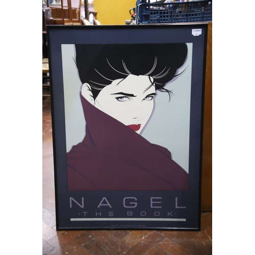 968 - 1984 original  Patrick Nagel Silk Screen poster.  Framed which measures approx 36 x 27 inches.