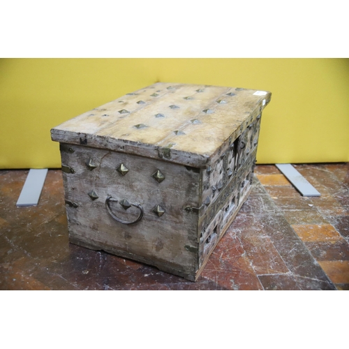 983 - Antique style Studded chest with three drawers below.. In very good condition . Measures approx 11 x... 