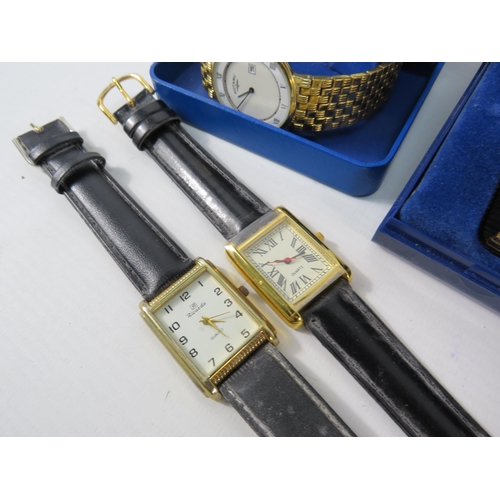 378 - Selection of Mens Quartz wristwatches, Rotary, Limit, Sekonda, Accurist etc.