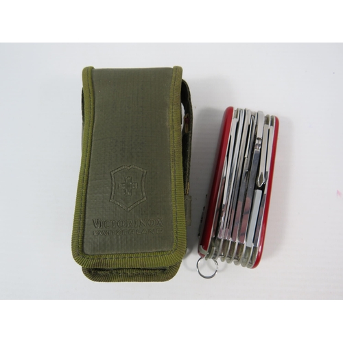 398 - Victorinox swiss army knife with case.