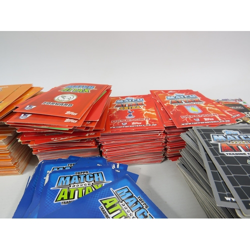 589 - Large selection of Football trading cards, Match Attax, Shoot Out, Adrenalyn XL etc.