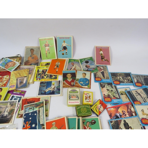 594 - Selection of various Bubble gum cards, trading cards, Tazos etc.