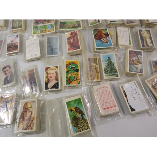 597 - Large selection of Tea and Cigarette cards see pics.