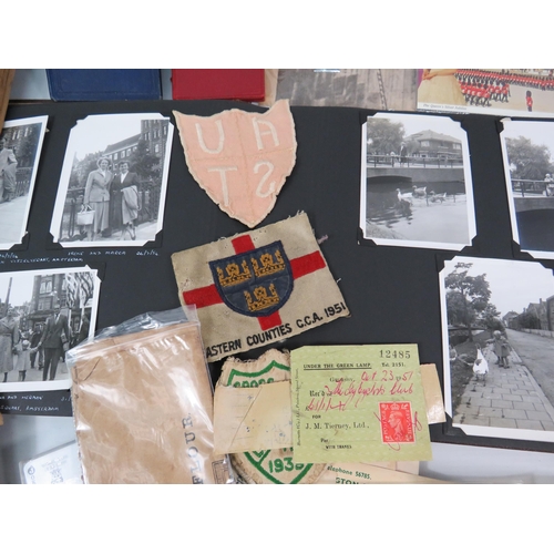 606 - Large selection of various ephemera mainly local interest, 1950s photo album, booklets etc.