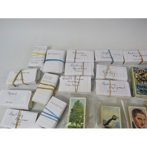 609 - Large selection of various sets of loose cigarette cards.