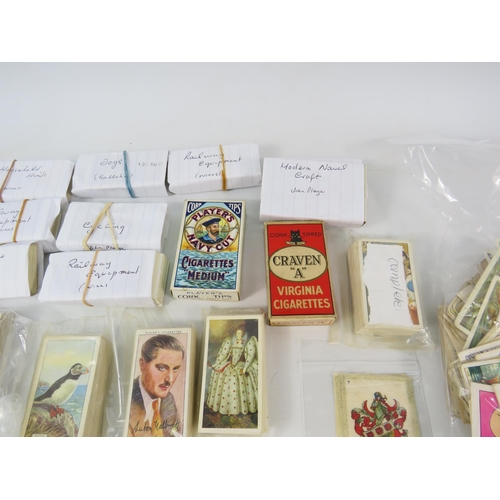 609 - Large selection of various sets of loose cigarette cards.