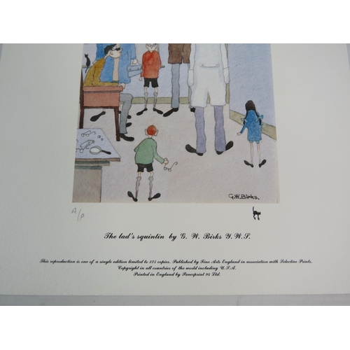 619 - Three G.W.Birks Limited edition Artist Proof prints, the largest measures 14