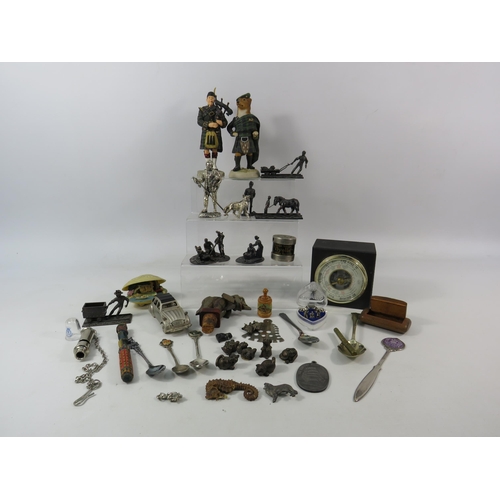 630 - Interesting mixed collectables lot incuding mini figurines etc.