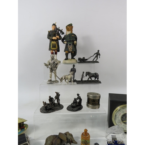 630 - Interesting mixed collectables lot incuding mini figurines etc.