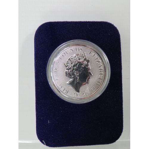 336 - The Queens Beasts by Danbury Mint. A collection of Ten 0.999 Silver coins inspired by the Royal Mint... 